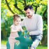 LEXiBOOK Inflatable Jumping Unicorn, for Indoor and Outdoor use, Balance and Motor Skills Development, Hand Pump Included, Safe and Resistant Plastic, Pink, BG050UNI(Dinosaur)
