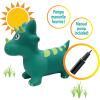 LEXiBOOK Inflatable Jumping Unicorn, for Indoor and Outdoor use, Balance and Motor Skills Development, Hand Pump Included, Safe and Resistant Plastic, Pink, BG050UNI(Dinosaur)