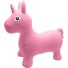 LEXiBOOK Inflatable Jumping Unicorn, for Indoor and Outdoor use, Balance and Motor Skills Development, Hand Pump Included, Safe and Resistant Plastic, Pink, BG050UNI(Unicorn – Pink / white with cover)