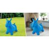LEXiBOOK Inflatable Jumping Unicorn, for Indoor and Outdoor use, Balance and Motor Skills Development, Hand Pump Included, Safe and Resistant Plastic, Pink, BG050UNI(Horse – Blue)