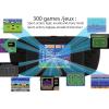LEXiBOOK JL3000 Power Cyber Arcade Portable Game Console, 300 Games, 2.8″ LCD Color Screen, Black
