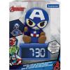 LEXiBOOK, Marvel Avengers, Avengers Nightlight Alarm Clock, Sounds and Melodies, Backlit LCD Screen, Luminous, Snooze, RL800AV1