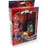 LEXiBOOK, Miraculous, Walkie Talkies, 200m, Communication Set for Kids, 2 Communication Channels, Belt Clip, Black/Red, TW12MI