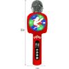 LEXiBOOK Miraculous Wireless Microphone with Speaker and Lights, Bluetooth®, Voice Change Function, Light Effects, Micro SD Port, USB, Silver/red, MIC260MI
