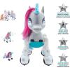 LEXiBOOK Power Unicorn®- My First Smart Unicorn to Train, programmable with Remote Control, Training and Gesture Control Function, Dance, Music, Light Effects, Rechargeable – UNI01