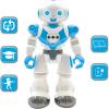 LEXiBOOK, Powerman Neo, My Robot Full of Technology, Remote Control and Gesture Control, Educational Activities in English, Programmable, Music and Dance, Sound and Light Effects, Blue/White, ROB18EN(ROB18EN)