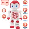 LEXiBOOK, Powerman Neo, My Robot Full of Technology, Remote Control and Gesture Control, Educational Activities in English, Programmable, Music and Dance, Sound and Light Effects, Blue/White, ROB18EN(ROB15EN)