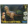 LEXiBOOK, RC Tyrannosaurus Control, Realistic Dinosaur, Articulated Movements, Roars, Smoke Spitting, Light Effects, Rechargeable, Fossil and Hand-held Remote Controls Included, DINO02