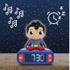 LEXiBOOK, Superman, Superman Night Light Alarm Clock, Sounds and Melodies, Backlit LCD Screen, Illuminated, Snooze, RL800SU