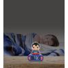 LEXiBOOK, Superman, Superman Night Light Alarm Clock, Sounds and Melodies, Backlit LCD Screen, Illuminated, Snooze, RL800SU