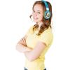 LEXiBOOK, The Smurfs, 2-in-1 Bluetooth & Wired Headphones with Microphone and Control Buttons, Foldable and Adjustable, Long-Lasting Rechargeable Battery, Blue/Green, HPBT010SF
