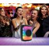 LEXiBOOK, iParty®, Portable Bluetooth® Speaker with Microphone, Powerful Sound Volume, Multicolour Light Effects, Rechargeable Battery, K8310(K8310)