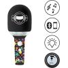 LEXiBOOK, iParty®, Wireless Microphone with Speaker and Lights, 4 Voice modifiers, Multicoloured Light Effects, Rechargeable Battery, MIC280