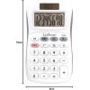 Lexibook – 10 Digit Desktop Calculator with Folding Display – Basic and Memory Function – Large Keys and Screen for Office, School, Home – Solar & Batteries – White/Gray – C210(C208)