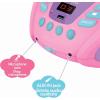 Lexibook – Paw Patrol – Bluetooth CD Player for Kids – Portable, Multicoloured Light Effects, Microphone Jack, Aux-in Jack, AC or Battery-Operated, Girls, Boys, Blue/Red, RCD109PA(Unicorn)