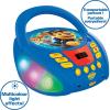 Lexibook – Paw Patrol – Bluetooth CD Player for Kids – Portable, Multicoloured Light Effects, Microphone Jack, Aux-in Jack, AC or Battery-Operated, Girls, Boys, Blue/Red, RCD109PA(Paw Patrol)