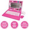 Lexibook, Barbie, Bilingual and Educational Laptop Spanish/English, Toy for Children, 170 Activities to Learn, Play Games and Music, Large Screen, Pink, JC599BBi2