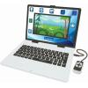 Lexibook, Bilingual and Educational Laptop Spanish/English, Toy for Children, 180 Activities to Learn, Play Games and Music, Large and Colored Screen, Black/White, JC899i2