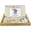 Lexibook Bio Toys Word School, Bilingual Spanish/English, Wooden Game, 50 Word Cards, Alphabet, Educational Game, EDU100i2(Word School)