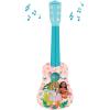 Lexibook, Disney Moana, My First Guitar for Children, 6 Nylon Strings, 53 cm / 21”, Guide Included, Pink/Blue, K200VN