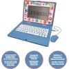 Lexibook, Disney Stitch, Bilingual and Educational Laptop Spanish/English, Toy for Children, 170 Activities to Learn, Play Games and Music, Large Screen, Blue, JC599Di2