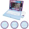 Lexibook, Frozen, Bilingual and Educational Laptop Spanish/English, Toy for Children, 170 Activities to Learn, Play Games and Music, Large Screen, Purple/Blue, JC599FZi2