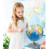 Lexibook Luminous Globe Planetarium, STEM, 2-in-1 Globe during the day, Constellation map at night, Blue/Black, NLJ185EN(NLJ185EN)
