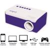 Lexibook Mini HD Video projector, Home Cinema, Built-in speaker, remote control included, HDMI / USB / AV / Micro SD connectivity, blue/white, PRJ150