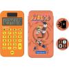 Lexibook, Naruto, Pocket Calculator with Protection Cover, Conventional and Advanced Calculator Functions, Battery and Solar-Powered, Orange, C45NA