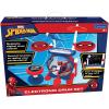 Lexibook, Spider-Man, Electronic Set for Children, Musical Toy Game, Realistic Drum Sound, 8-Keys Keyboard, MP3 Plug, seat Included, Blue/red, K610SP