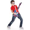 Lexibook, Spider-Man, Light-Up Electronic Guitar with Microphone, Glasses with Microphone, melodies, 2 Game Modes, MP3 Input, Blue/red, K260SP