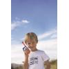 Lexibook TW25NI Nintendo Mario Kart – Digital Walkie-Talkies for Children/Boys – 2 km Transmission Range, Morse Light Function, Belt Clip for Transport, Battery, Blue/Red
