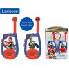 Lexibook TW25NI Nintendo Mario Kart – Digital Walkie-Talkies for Children/Boys – 2 km Transmission Range, Morse Light Function, Belt Clip for Transport, Battery, Blue/Red