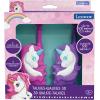 Lexibook, Unicorn, 3D Unicorn Walkie-Talkies, 500m Range, 2 Communication Channels, Belt Clip, Pink/Purple, TW18UNI