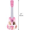 Lexibook, Unicorn, My First Guitar Unicorn for Children, 6 Nylon Strings, 21” Long, Guide Included, Pink/Purple, K200UNI(Barbie)