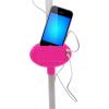 Lexibook Unicornio-Micrófono con Pie luminoso, Especial Karaoke (S150UNI) Unicorn Microphone with Speaker and Lighting Stand, Auxiliary Jack to Connect Music, Pink/White(Unicorn)