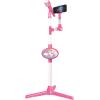 Lexibook Unicornio-Micrófono con Pie luminoso, Especial Karaoke (S150UNI) Unicorn Microphone with Speaker and Lighting Stand, Auxiliary Jack to Connect Music, Pink/White(Unicorn)