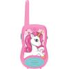 Lexibook Walkie-talkies for Kids, Toys Long Range 8km / 5 Miles, LCD Screen, Digital Sound, Indoor and Outdoor Communication Game, Belt Clip, Black, TW58US(Unicorn – 400 feet version)