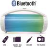 Lexibook, iParty, Portable Bluetooth Light Speaker with Microphone, Stereo, Light Effects, Karaoke, Wireless, USB, SD Card, Rechargeable Battery, White, BTP585Z(White)