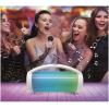 Lexibook, iParty, Portable Bluetooth Light Speaker with Microphone, Stereo, Light Effects, Karaoke, Wireless, USB, SD Card, Rechargeable Battery, White, BTP585Z(White)