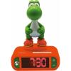 LEXIBOOK, Super Mario, Yoshi Nightlight Alarm Clock, Sounds and Melodies, LCD Backlit Screen, Luminous, Snooze, Orange, RL800NI1(Super Mario – Yoshi)
