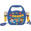 LEXiBOOK – Paw Patrol – Portable Karaoke Digital Player for Kids – Microphones, Light Effects, Bluetooth, Record and Voice Changer Functions, Rechargeable Battery, Blue/red, MP320PAZ(MP320PAZ)
