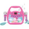 LEXiBOOK – Paw Patrol – Portable Karaoke Digital Player for Kids – Microphones, Light Effects, Bluetooth, Record and Voice Changer Functions, Rechargeable Battery, Blue/red, MP320PAZ(MP320UNIZ)