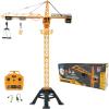 LEXiBOOK, Crosslander® pro RC Excavator, Remote Controlled Backhoe, Automatic Shovel, Play mat, Sand Moulds, 2 Trucks and a Bridge in Boxes Included, Rechargeable, RCP30(RC Crane)