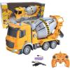 LEXiBOOK, Crosslander® pro RC Excavator, Remote Controlled Backhoe, Automatic Shovel, Play mat, Sand Moulds, 2 Trucks and a Bridge in Boxes Included, Rechargeable, RCP30(RC Concrete Mixer)