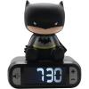 LEXiBOOK, Disney Stitch, Stitch Nightlight Alarm Clock, Sounds and Melodies, LCD Backlit Screen, Luminous, Snooze, Blue, RL800D(Batman)