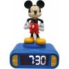 LEXiBOOK, Disney Stitch, Stitch Nightlight Alarm Clock, Sounds and Melodies, LCD Backlit Screen, Luminous, Snooze, Blue, RL800D(Disney Mickey)
