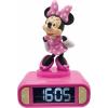 LEXiBOOK, Disney Stitch, Stitch Nightlight Alarm Clock, Sounds and Melodies, LCD Backlit Screen, Luminous, Snooze, Blue, RL800D(Disney Minnie)