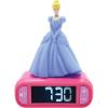 LEXiBOOK, Disney Stitch, Stitch Nightlight Alarm Clock, Sounds and Melodies, LCD Backlit Screen, Luminous, Snooze, Blue, RL800D(Disney Princess)