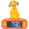 LEXiBOOK, Disney Stitch, Stitch Nightlight Alarm Clock, Sounds and Melodies, LCD Backlit Screen, Luminous, Snooze, Blue, RL800D(Disney The Lion King)